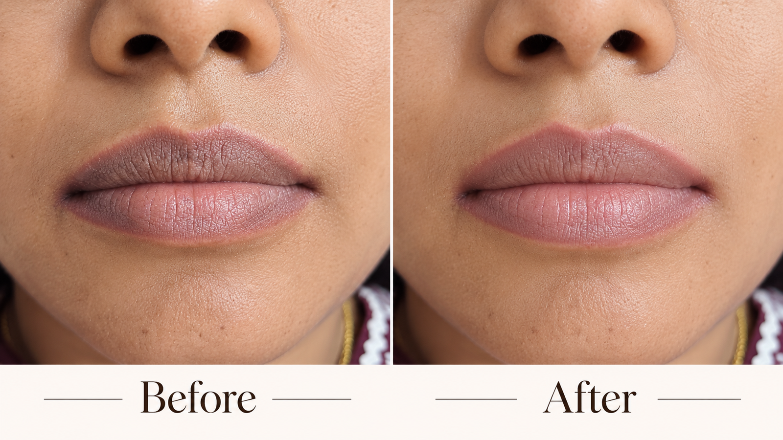 Lip Blush — before and after